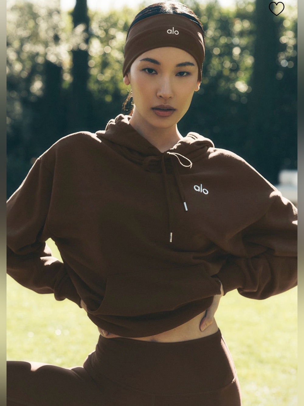 NWT ALO Yoga Accolade Hoodie in Espresso Sz M